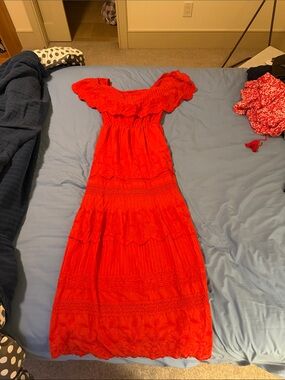 Alice and Oliva Red Dress